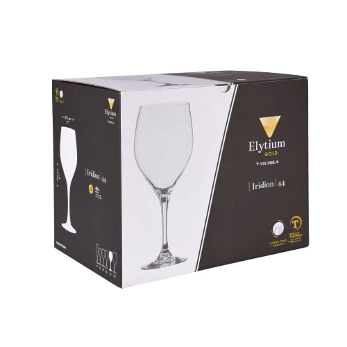 Vicrila Verres à Vin Boîte De 6 Verres à Pied Trempés 44 Cl Transparent 2 Vicrila Verres à Vin Boîte De 6 Verres à Pied Trempés 44 Cl Transparent – Image 2
