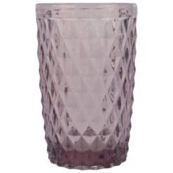 Sibo Homeconcept Verres à Eau Chope En Verre Pressé Rose 34 Cl - Lot De 6 -Verres Soldes Boutique chope en verre presse rose 34 cl lot de 6 1