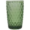 Sibo Homeconcept Verres à Eau Chope En Verre Pressé Vert 34 Cl - Lot De 6