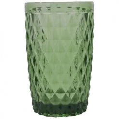 Sibo Homeconcept Verres à Eau Chope En Verre Pressé Vert 34 Cl - Lot De 6