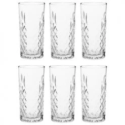 Maisons Du Monde Verres à Eau Chope En Verre Taillé - Lot De 6