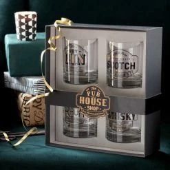 Maisons Du Monde Verres De Bar Coffret 4 Verres à Whisky En Verre Imprimé -Verres Soldes Boutique coffret 4 verres a whisky en verre imprime 1000 4 0 208526 3