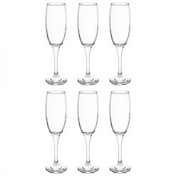 Maisons Du Monde Vaisselle De Noël Flûte à Champagne En Verre - Lot De 6
