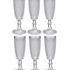 Wadiga Flutes Et Coupes De Champagne Flûte à Champagne En Verre 18cl - Lot De 6