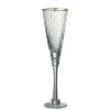 Wadiga Flutes Et Coupes De Champagne Flûte à Champagne En Verre Transparent Et Liseré Doré 30cl