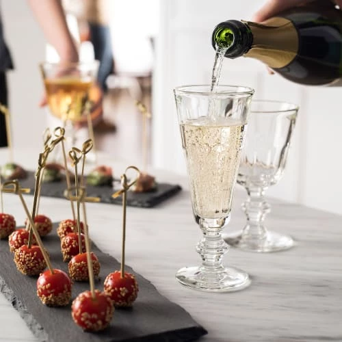 La Rochère Flutes Et Coupes De Champagne Flûtes Et Coupes En Verre Transparent - Lot De 6 2 La Rochère Flutes Et Coupes De Champagne Flûtes Et Coupes En Verre Transparent - Lot De 6 – Image 2