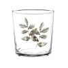 Maisons Du Monde Verres à Eau Gobelet En Verre Avec Motif Feuille Brun - Lot De 6