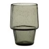 Maisons Du Monde Verres à Eau Gobelet En Verre Bullé Teinté Gris - Lot De 4