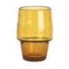 Maisons Du Monde Verres à Eau Gobelet En Verre Bullé Teinté Marron - Lot De 4