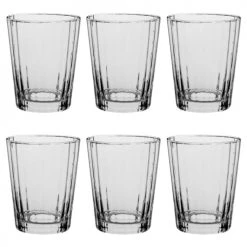 Maisons Du Monde Verres à Eau Gobelet En Verre Gris Fumé - Lot De 6
