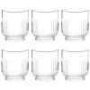Maisons Du Monde Verres à Eau Gobelet En Verre Strié - Lot De 6