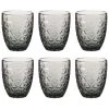 Maisons Du Monde Vaisselle De Noël Gobelet En Verre Teinté Gris - Lot De 6
