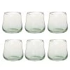 Maisons Du Monde Verres à Eau Gobelet En Verre Tie And Dye Vert - Lot De 6