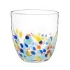 Maisons Du Monde Verres à Eau Gobelet En Verre Transparent Et Motifs à Pois Multicolores - Lot De 6