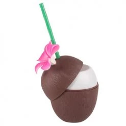 Maisons Du Monde Verres à Eau Gobelet Noix De Coco Avec Paille - Lot De 2 -Verres Soldes Boutique gobelet noix de coco avec paille 1000 0 25 192848 2