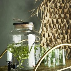 Madam Stoltz Verres à Eau Grand Verre à Eau En Verre Vert -Verres Soldes Boutique grand verre a eau en verre vert 9