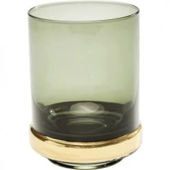 Kare Design Verres à Eau Lot De 4 - Verre à Eau En Verre Fumé Vert -Verres Soldes Boutique lot de 4 verre a eau en verre fume vert 2