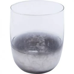 Kare Design Verres à Eau Lot De 4 - Verre à Eau En Verre Transparent Et Argenté -Verres Soldes Boutique lot de 4 verre a eau en verre transparent et argente 2