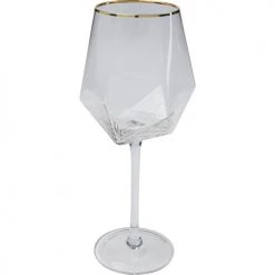 Kare Design Verres à Vin Lot De 4 - Verre à Vin En Verre Bord Doré -Verres Soldes Boutique lot de 4 verre a vin en verre bord dore 2