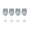 Kare Design Verres à Vin Lot De 4 - Verre à Vin En Verre Fumé