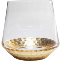 Kare Design Verres à Eau Lot De 6 - Verre à Eau En Verre Fond Doré -Verres Soldes Boutique lot de 6 verre a eau en verre fond dore 2