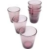 Kare Design Verres à Eau Lot De 6 - Verre à Eau En Verre Rose à Bulles