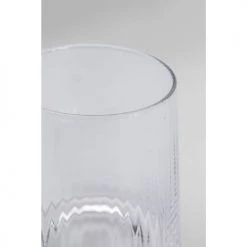 Kare Design Verres à Eau Lot De 6 - Verre à Eau En Verre Transparent Texturé -Verres Soldes Boutique lot de 6 verre a eau en verre transparent texture 3
