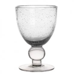 Table Passion Verres à Vin Lot De 6 - Verre à Pied Artisan Bullé 28 Cl Transparent