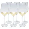 Kare Design Verres à Vin Lot De 6 - Verre à Vin Blanc En Verre Fond Doré