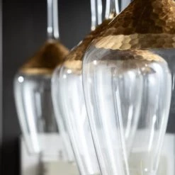 Kare Design Verres à Vin Lot De 6 - Verre à Vin Blanc En Verre Fond Doré -Verres Soldes Boutique lot de 6 verre a vin blanc en verre fond dore 4