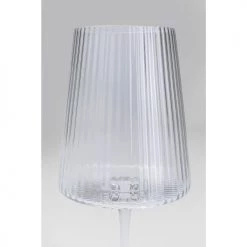 Kare Design Verres à Vin Lot De 6 - Verre à Vin En Verre Transparent Texturé -Verres Soldes Boutique lot de 6 verre a vin en verre transparent texture 2