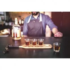 Gentlemen's Hardware Verres De Bar Service à 4 Shots En Bois D'acacia -Verres Soldes Boutique service a 4 shots en bois d acacia 1