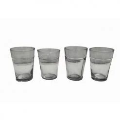 Maison Tilleul Verres à Eau Set De 4 Verres Beldi Transparent