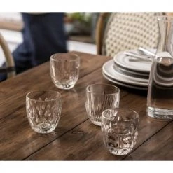 La Rochère Verres à Eau Verre à Eau En Verre Transparent- Set De 4 -Verres Soldes Boutique verre a eau en verre transparent set de 4 1