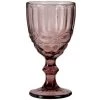 Maisons Du Monde Verres à Eau Verre à Pied En Verre Frisé Mauve - Lot De 4