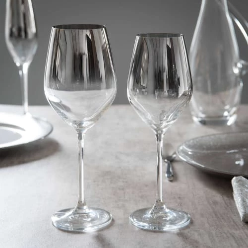Maisons Du Monde Vaisselle De Noël Verre à Vin En Verre Effet Chromé - Lot De 6 3 Maisons Du Monde Vaisselle De Noël Verre à Vin En Verre Effet Chromé - Lot De 6 – Image 3