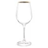 Maisons Du Monde Vaisselle De Noël Verre à Vin En Verre Et Fil Doré - Lot De 6