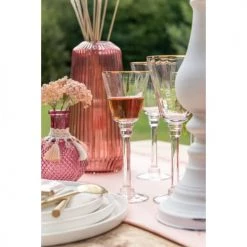 Wadiga Verres à Vin Verre à Vin En Verre Transparent Et Liseré Doré 20cl -Verres Soldes Boutique verre a vin en verre transparent et lisere dore 20cl 3