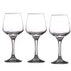 Wadiga Verres à Vin Verre à Vin Sur Pied En Verre Transparent 29,5cl - Lot De 3