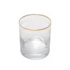 Wadiga Verres De Bar Verre à Whisky Avec Motifs Gravés Et Liseré Doré
