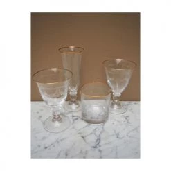 Wadiga Verres De Bar Verre à Whisky Avec Motifs Gravés Et Liseré Doré -Verres Soldes Boutique verre a whisky avec motifs graves et lisere dore 2