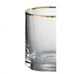 Wadiga Verres De Bar Verre à Whisky En Verre Transparent Et Liseré Doré 35cl -Verres Soldes Boutique verre a whisky en verre transparent et lisere dore 35cl 2