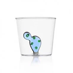 Ichendorf Verres à Eau Verre Tumbler Cactus Bleu