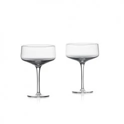 Zone Denmark Flutes Et Coupes De Champagne Verres à Champagne En Verre Transparent - Lot De 2