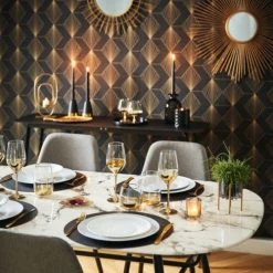 Verres Soldes Boutique -Verres Soldes Boutique verres a pied dores et festifs 35cl lot de 4 1