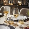Luminarc Vaisselle De Noël Verres à Pied Dorés Et Festifs 35cl - Lot De 4