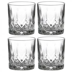Wadiga Verres De Bar Verres à Whisky Avec Motifs Embossés 33cl - Lot De 4