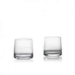 Zone Denmark Verres à Eau Verres élégants Cristal En Verre Transparent - Lot De 2