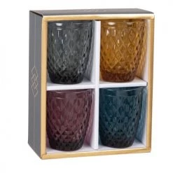 Maisons Du Monde Verres à Eau Verres (x4) En Verre Multicolore