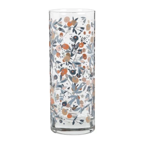 Maisons Du Monde Verres à Eau Verres (x6) En Verre Transparent Motif Floral Bleu Gris Et Rose Support Façon Paillotte En Rotin 2 Maisons Du Monde Verres à Eau Verres (x6) En Verre Transparent Motif Floral Bleu Gris Et Rose Support Façon Paillotte En Rotin – Image 2